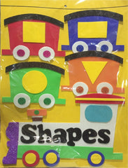 Foaming Sticker Train shapes