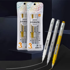 Set of 3pcs Baoke Pigment ink Highlighter Marker Pen 1.0mm