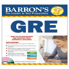 Barron's GRE current year Edition with CD