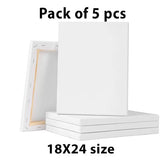 Pack Of 5pcs Size is 18 X 24 Inches Canvas