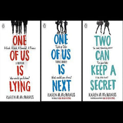 Set of 3 One Of Us Is Lying / One Of Us Is next / Two Can Keep a Secret by Karen M. McManus