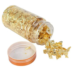 Panni Flakes Gold, Silver & Copper for (Resin Art, Calligraphy) Foil Flakes Imitation Flakes Multipurpose