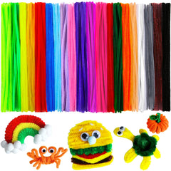 Pack of 100 - Pipe Cleaner velvet Sticks