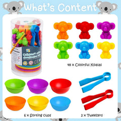 Colorful Counting Bears with Matching Cups – Sort, Count & Color Recognition Learning Toy