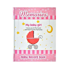 Memories Baby Record Book - Baby Girl - Pink (Karachi Stationers)