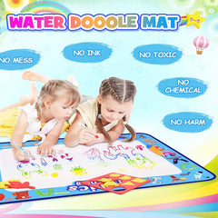 Doodle Mat (re-usable) Stencils and Water Refill Pens