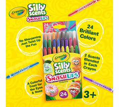 Crayola Silly Scents Smash-Ups Mini Twistables Crayons Pack of 24 523470