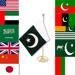 Political Party Flag Table Flag Marble Base