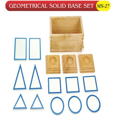 Montessori Geometric Solids with Wooden Box
