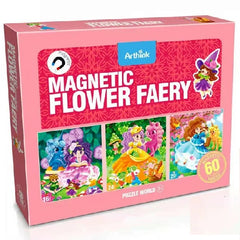 Magnetic Flower Fairy Booklet for Kids - 60 pieces Best Learning Puzzle Game