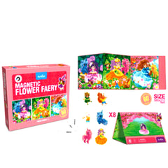 Magnetic Flower Fairy Booklet for Kids - 60 pieces Best Learning Puzzle Game