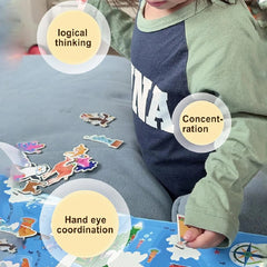 Magnetic Farm Puzzle Set for Kids – 15 pcs Educational Learning Toy