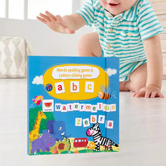 Magnetic Words Spelling & Letter Sliding Game Book