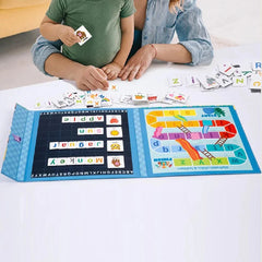 Magnetic Words Spelling & Letter Sliding Game Book