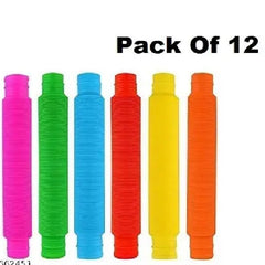 Pack of 6 & 12 pcs Super Sensory Toys, Mini Pop Tubes for Kids