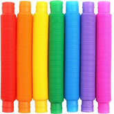 Pack of 6 & 12 pcs Super Sensory Toys, Mini Pop Tubes for Kids