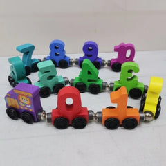 Digital train (Magnetic Wooden Train)