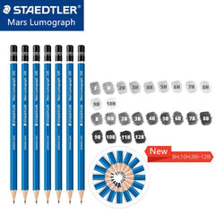 Set of 12pcs Staedtler Mars Lumograph Drawing Pencil