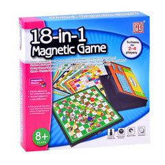 18 in 1 Magnetic Board Game Set For Kids 2 to 4 Player Games 20cm Board