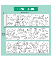 Coloring Roll Paper With Colour Pencil Graffiti for Kids 30cm x 3 Meters