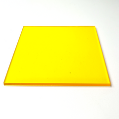 Yellow 2mm _Clear Acrylic Sheet 8x12 Inches