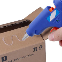 20w Brand New Hot Glue Gun Small - Blue with 1pcs Glue Gun Stick