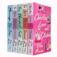 Set of 5 Books Charlie Love And cliches , The Hardest Fall , To love Jason Thorn , To Hate Adam Connor , Marriage for One by Ella Maise