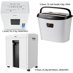 DELI Brand Paper Shredder (5 Sheets, 6 Sheets, 10 Sheets)