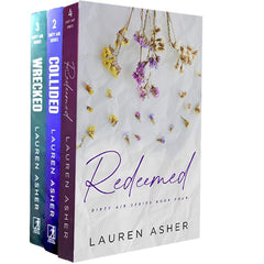Set of 3 Dirty Air Series (Collided, Wrecked and Redeemed) set of 3 books by lauren asher