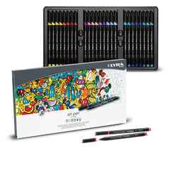 Lyra Hi Quality Art Brush Pen Tin Box Of 40