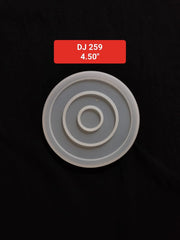 Round Coasters Shape Silicone Molds UV Epoxy Resin Mold 4.50''