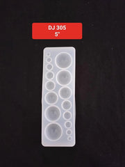 Epoxy Resin half round ball Dangle Earring Pendant Silicone Mold 5''