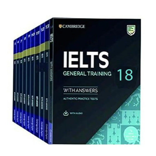 Cambridge Ielts General Training 18 Books set 1-18 With QR Code For Audio Listening