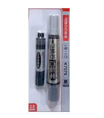 Refillable whiteboard Marker (Black) with one extra ink cartridge