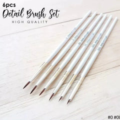 Keep Smiling Mini Detail Liner Brushes Pack of 6