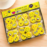 Pack of 20pcs Smiley Face Eraser Cartoon Eraser