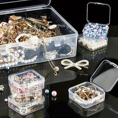 24 Pcs Small Storage Boxes with Large Organizer Box – Multi-Purpose Plastic Storage Case for Beads, Jewelry, Crafts & Accessories
