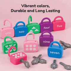 Lock and Key Toy - Learning Numbers, Counting & Matching Educational Toy Set for Kids
