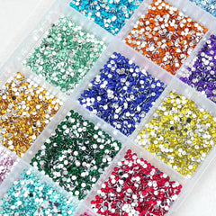 15-Color Rhinestone Gem Kit with Precision Tweezers & Picker Pen - Professional Grade Multi-Color Acrylic Flatback Gems for DIY Crafts, Nail Art, Face Gems, and Jewellery Making - Safe & Non-Toxic