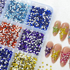 15-Color Rhinestone Gem Kit with Precision Tweezers & Picker Pen - Professional Grade Multi-Color Acrylic Flatback Gems for DIY Crafts, Nail Art, Face Gems, and Jewellery Making - Safe & Non-Toxic