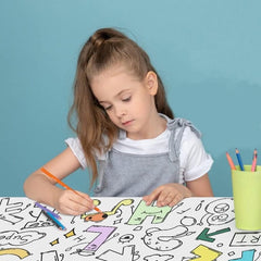 Coloring Roll Paper With Colour Pencil Graffiti for Kids 30cm x 3 Meters
