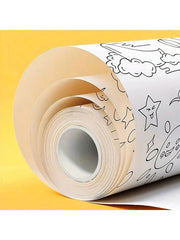 Coloring Roll Paper With Colour Pencil Graffiti for Kids 30cm x 3 Meters
