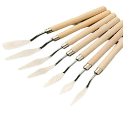 Keep Smiling Small Sizes 5Pcs Stainless Steel Palette Knives