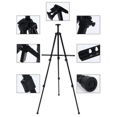 Fold-able Art Easel Easel Stand for canvas board Adjustable Height Lightweight Folding Telescoping Tripod Easels