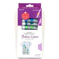 Keep Smiling Fabric Paints Pack of 12 ml x 12 ube