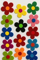 Foaming Glitter Sticker Flower