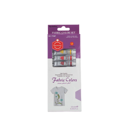 Keep Smiling Fabric Colour Paints 6ml - Pack Of 12