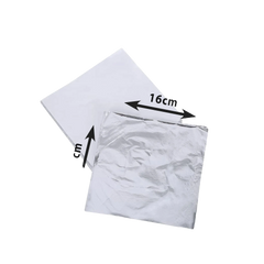 Silver Foil Leaf Sheet (6x6 Inch Each) 100 Pcs