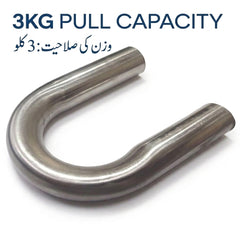Heavy Duty U Shape Magnetic Hook – 2kg, 3kg & 4kg Pull Capacity – Strong Neodymium Magnet Hook