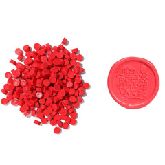 100pcs Octagon Red Sealing Wax Beads Retro Seal Stamp Beaded